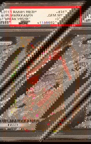 2017 Panini Prizm Lauri Markkanen Fast Break 247 PSA 10