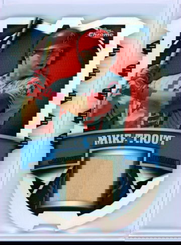 2014 Topps Chrome CCR-MT Mike Trout Chrome Connections Die Cut Relic