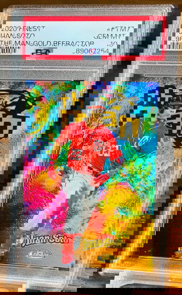 1998 Juan Soto the man gold refractor /50 PSA 10 2020 Topps Finest