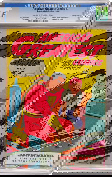 AMERICA'S GREATEST COMICS #7, CGC 8.5 VF+