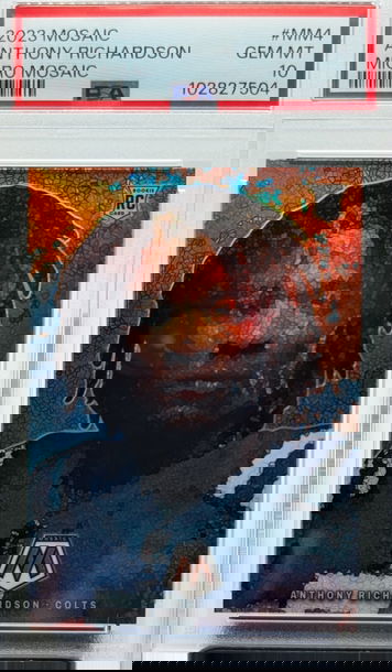 Anthony Richardson 2023 Panini Mosaic Micro Mosaic Rookie SSP PSA 10 Colts