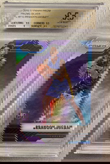 BRANDON INGRAM 2016 SILVER PRIZM RC #131 BGS 9.5 GEM MINT