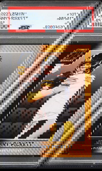 2022 Panini Zenith Kenny Pickett RC #101 Pittsburgh Steelers - PSA 8