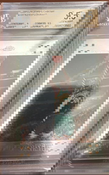 2007-2008 topps chrome Kevin Durant bgs 9.5