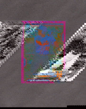 2021 Bowman Chrome Fuchsia Shimmer Refractor #23 Ronny Mauricio /199