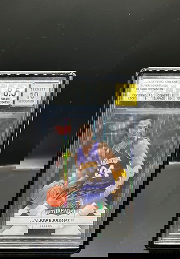 2009 PANINI THREADS SILVER SIGNATURES KOBE BRYANT 6/99 BGS 8.5 AUTO 10 🔥🔥🔥