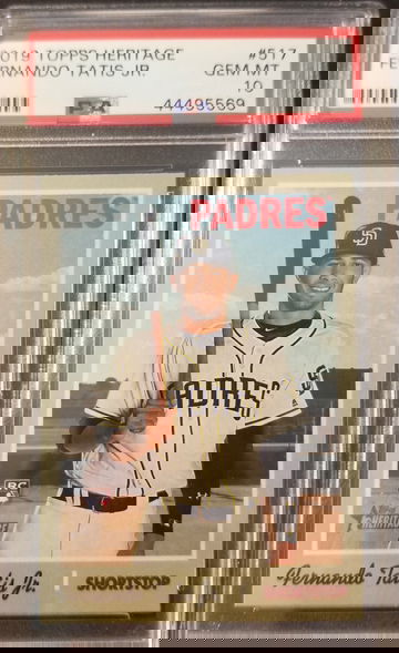 2019 Topps Heritage Fernando Tatis Jr PSA 10 GEM MINT