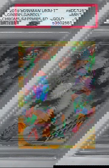 2019 Bowman Draft Sapphire Corbin Carroll Gold Ref PSA-9