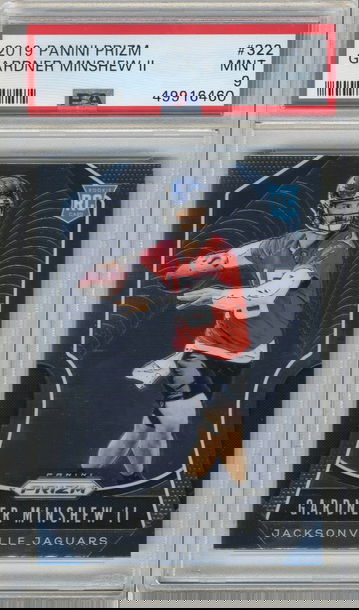 2019 Panini Prizm Gardner Minshew II #322 Rookie RC PSA 9