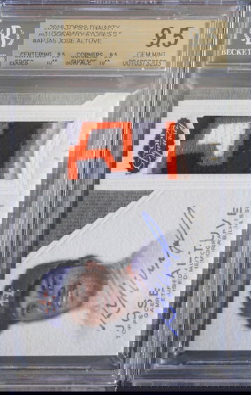 BGS 9.5 - 2016 TOPPS DYNASTY JOSE ALTUVE #APJA5 (4/5) AUTO 10 (.5 from Pristine)