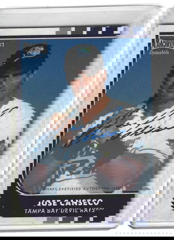 JOSE CANSECO 2021 TOPPS ARCHIVES AUTOGRAPH AUTO -RAYS!!