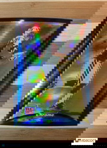 2008 Bowman Chrome Refractors New York Jets Football Card #BC82 Dustin Keller