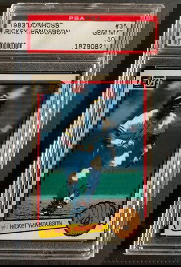 1983 Donruss Athletics HOF Rickey Henderson #35 - PSA 10 GEM MINT