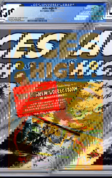 ACES HIGH #1 CGC 5.0 EC RESPONSE TO *SEDUCTION OF THE INNOCENT* CENSURE EC 1955