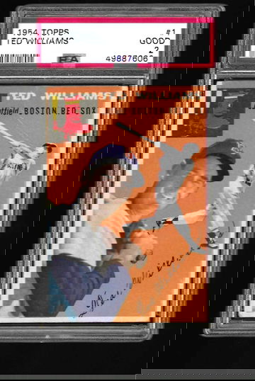 1954 TOPPS TED WILLIAMS PSA 2