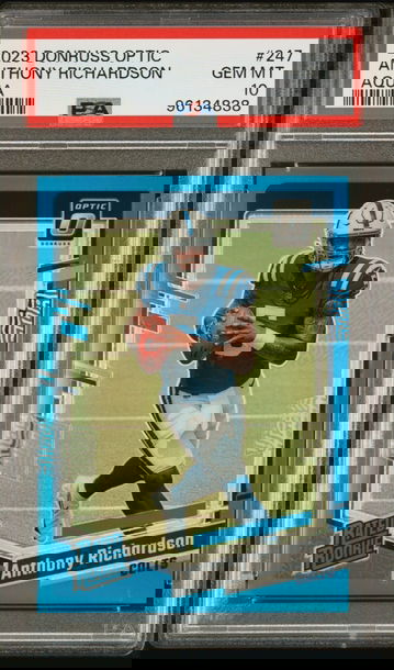 2023 Donruss Optic Anthony Richardson Aqua #247