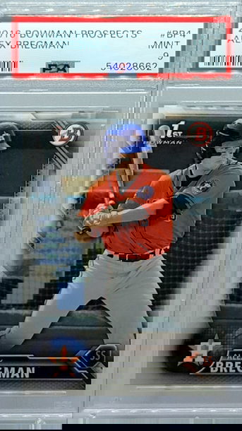 2016 BOWMAN PROSPECTS #BP4 ALEX BREGMAN PSA 9