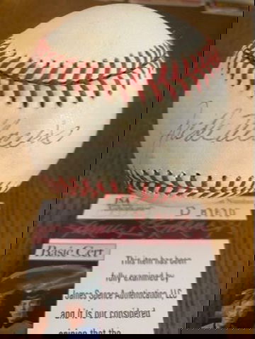 Jack Morris Signed Rawlings Baseball - JSA Certification.  Ball has some toning. 