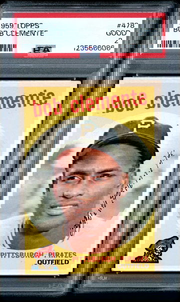 1959 Topps Roberto Clemente PSA 2