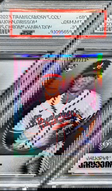 2023 Topps Transcendent Collection REFRACTOR RC Vaughn Grissom /25 PSA 10