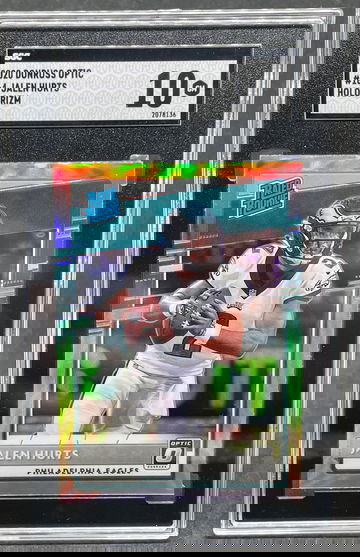 2020 Donruss Optic Jalen Hurts Holo Prizm SGC 10 Gem Mint #164