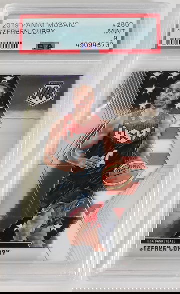 2019-20 Panini Mosaic Stephen Curry Team USA Basketball PSA 9 MINT 