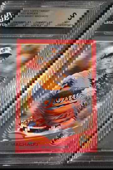 2013 Topps Target Red Manny Machado RC BGS 9