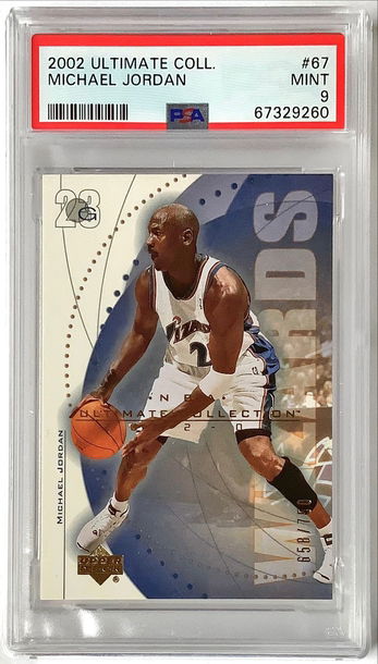 2002-03 Ultimate Collection #67 Michael Jordan (658/750) PSA 9 