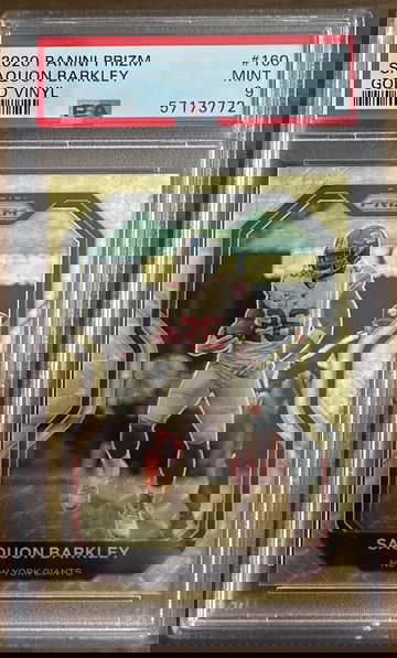 2020 Prizm Gold Vinyl Saquon Barkley #/5