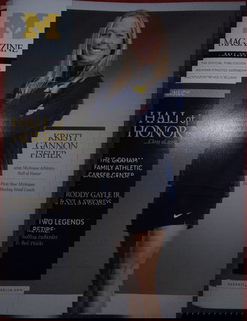 University of Michigan Wolverines Athletics Magazine Fall 2025 Kristi Gannon Fisher 