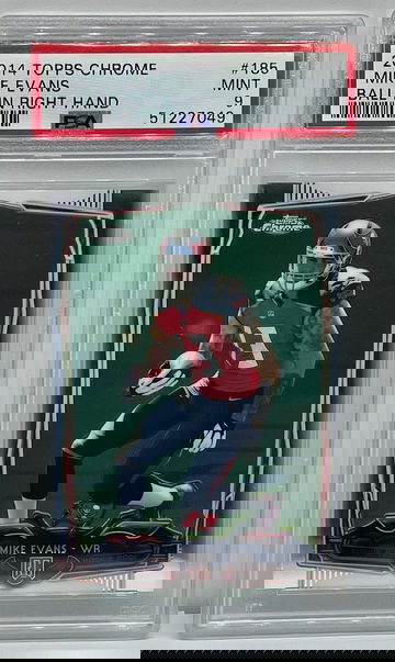 2014 Topps Chrome Mike Evans Ball in Right Hand PSA 9