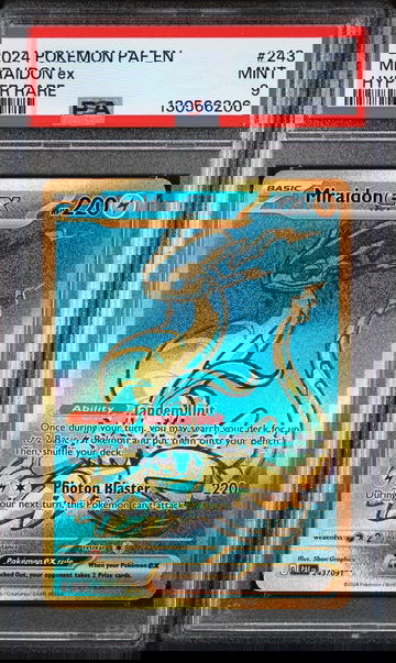 2024 Pokemon Scarlet and Violet Paldean Fates Miraidon Ex #243 PSA 9