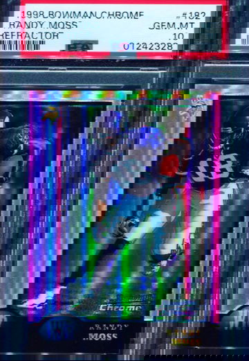 1998 Bowman Chrome Randy Moss Refractor RC PSA 10 Pop 41!