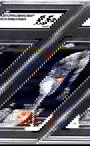 2023 Topps Chrome Update #USC123 Oswald Peraza SGC 9.5