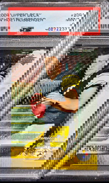 2004 Upper Deck #204 Ben Roethlisberger RC PSA 9 Mint Steelers