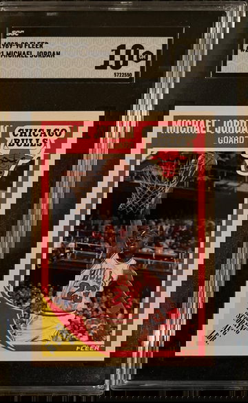 1989 Fleer Basketball #21 Michael Jordan Card Graded SGC 10 GEM MINT