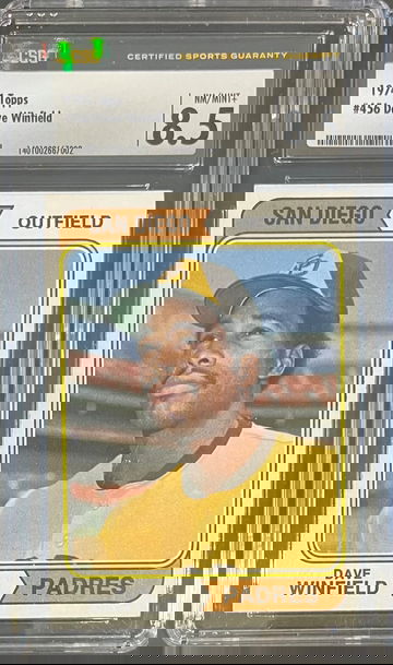 1974 Topps #456 Dave Winfield CSG 8.5