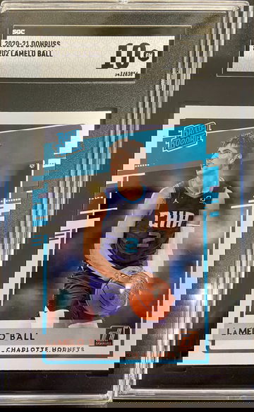 2020-21 LaMelo Ball Donruss Rated Rookie SGC 10 RC Rookie Hornets