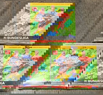 (3) 2021 Topps Chrome Bundesliga Match Attax Boxes