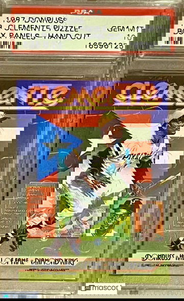 POP 3 PSA 10 Roberto Clemente 1987 Donruss Box Panels Puzzle Hand Cut Promo RARE