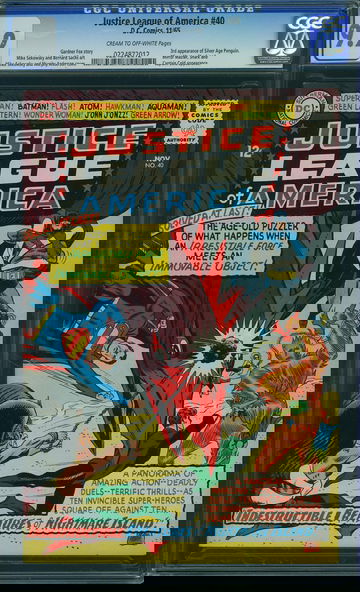 JUSTICE LEAGUE OF AMERICA #40, CGC 9.2 NM-