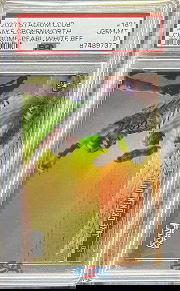 /30 2021 Topps Stadium Club Jake Cronenworth Pearl Refractor PSA 10 Slab GEM 181