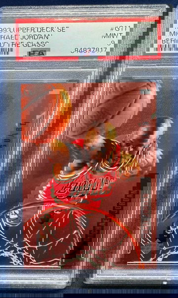 Michael Jordan 1993 Upper Deck SE Behind The Glass G11 PSA 9 MINT