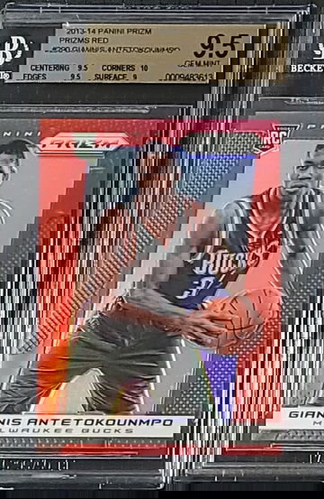 2013-14 Panini Prizm Giannis Antetokounmpo RC #290 Prizms Red BGS 9.5 Gem Mint