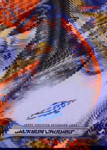 2024 Bowman's Best Orange Xfractor Jackson Chourio ROOKIE AUTO /25 BREWERS RC