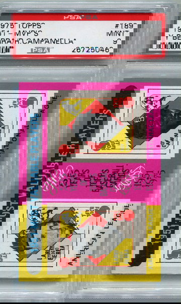 1975 Topps - 1951 MVP's Yogi Berra / Roy Campanella #189 PSA 9 MINT