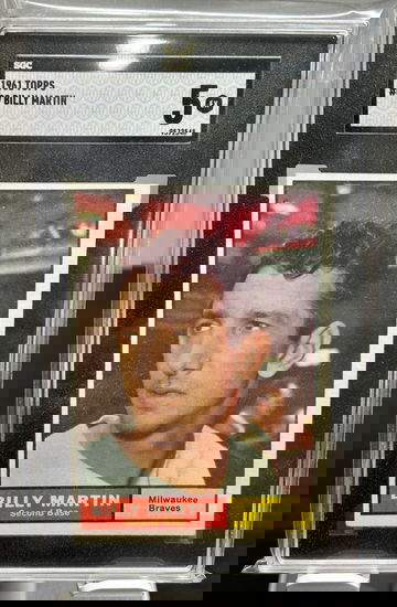 1961 Topps #89 - Billy Martin - Milwaukee Braves - SGC 5