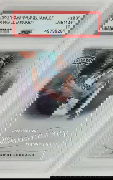 KAWHI LEONARD 2012 Panini Brilliance #288 Rookie RC - PSA 10 GEM MINT