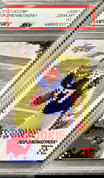 2010 Score Rob Gronkowski PSA 10