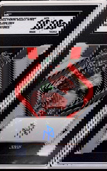 2022 Panini Select Wwe #SG-ERK Erik Sigs. SGC 10